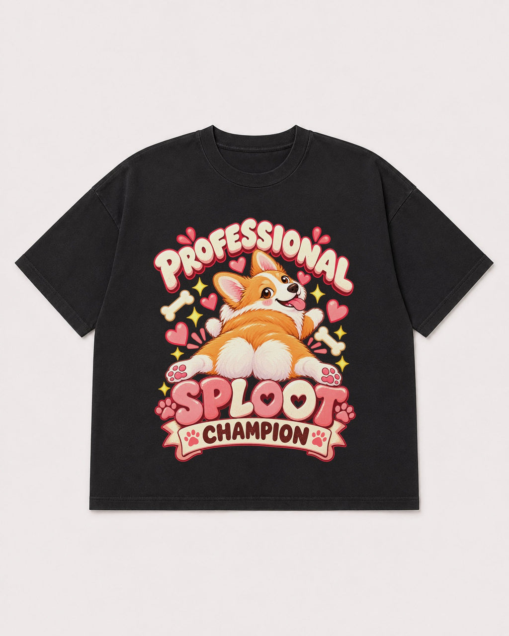 Mockup Boxy Heavyweight Tee Black product