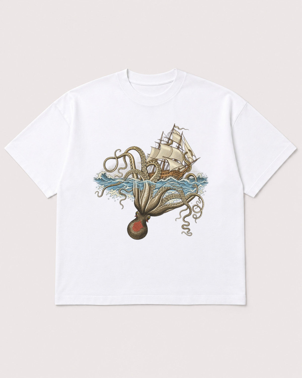 Mockup Boxy Heavyweight Tee White product