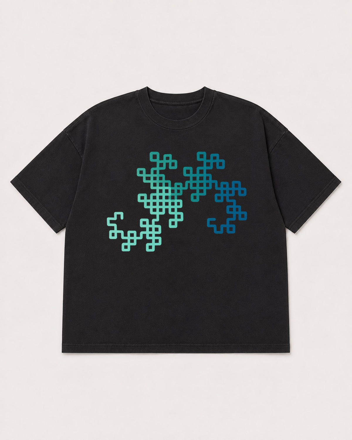Mockup Boxy Heavyweight Tee Black product