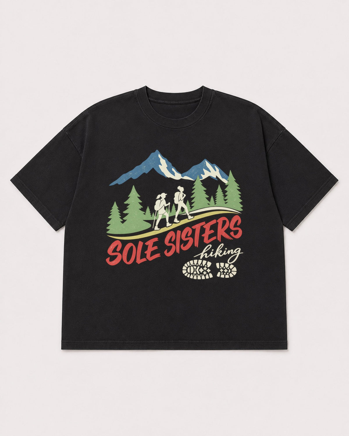 Mockup Boxy Heavyweight Tee Black product