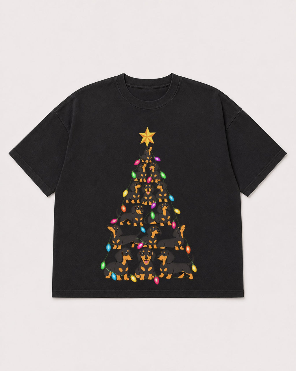 Mockup Boxy Heavyweight Tee Black product