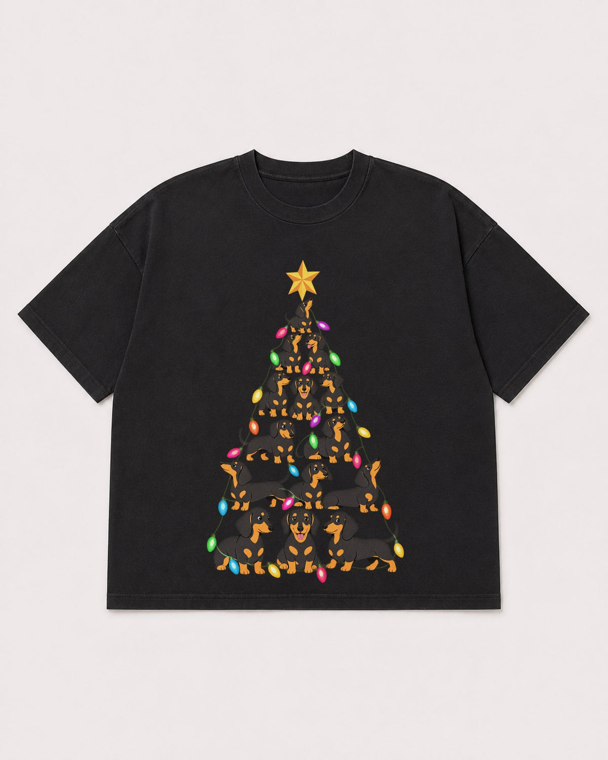 Mockup Boxy Heavyweight Tee Black product