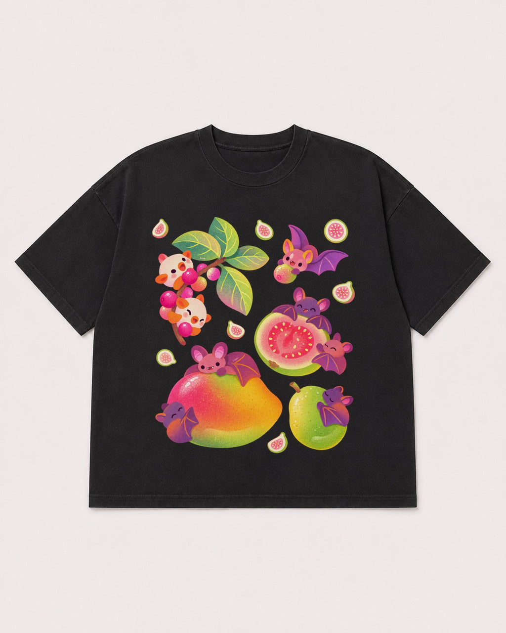 Mockup Boxy Heavyweight Tee Black product