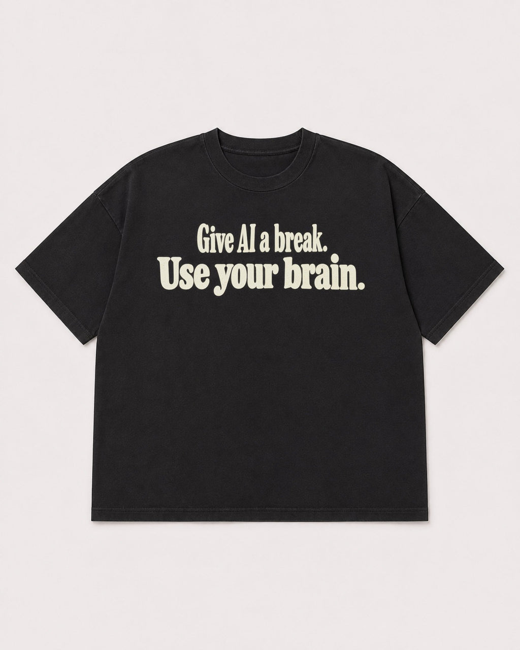 Mockup Boxy Heavyweight Tee Black product