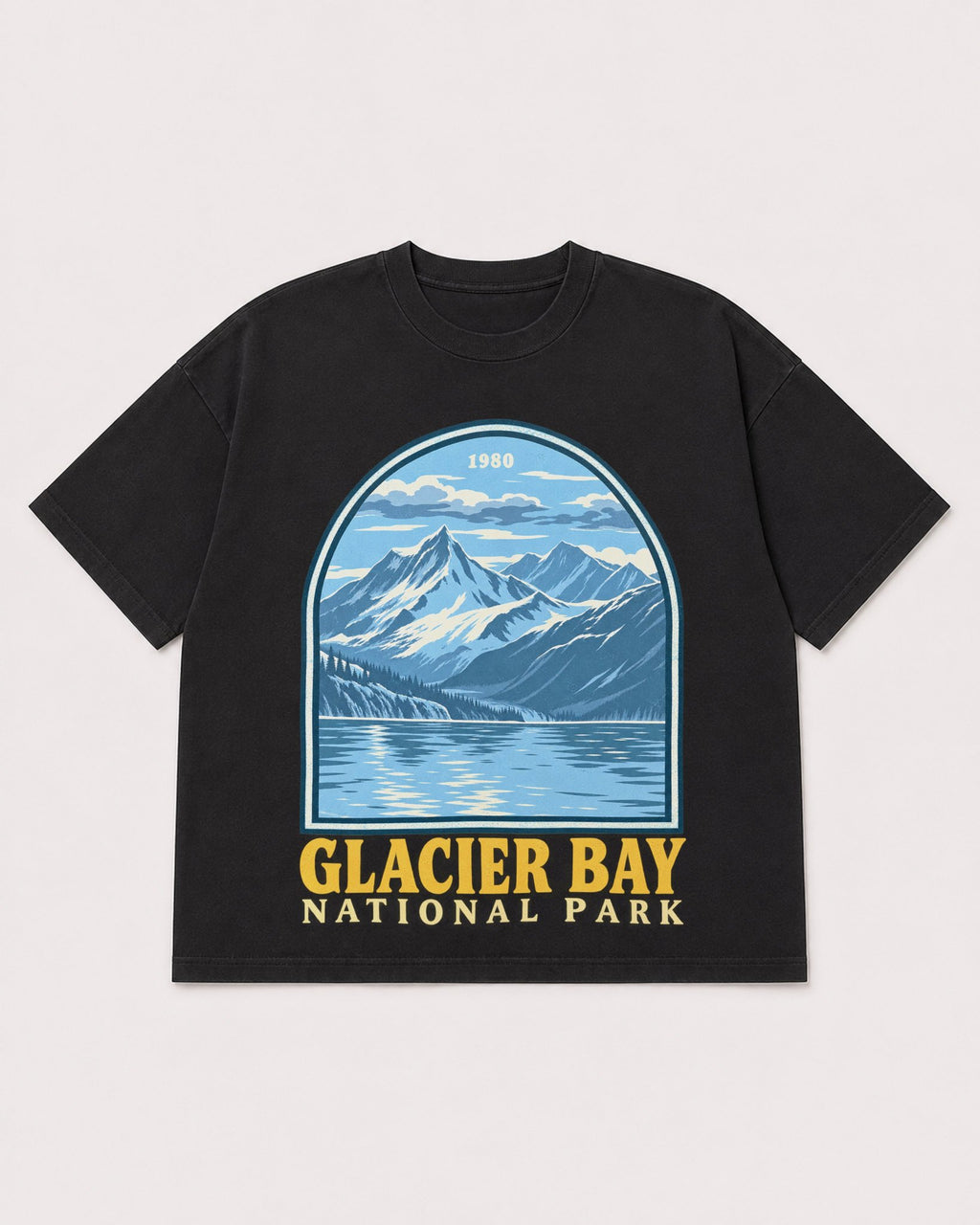Mockup Boxy Heavyweight Tee Black product