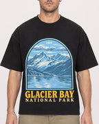 Mockup Boxy Heavyweight Tee Black male close-up 08