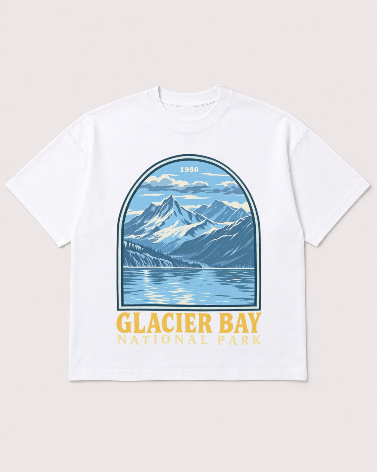 Mockup Boxy Heavyweight Tee White product