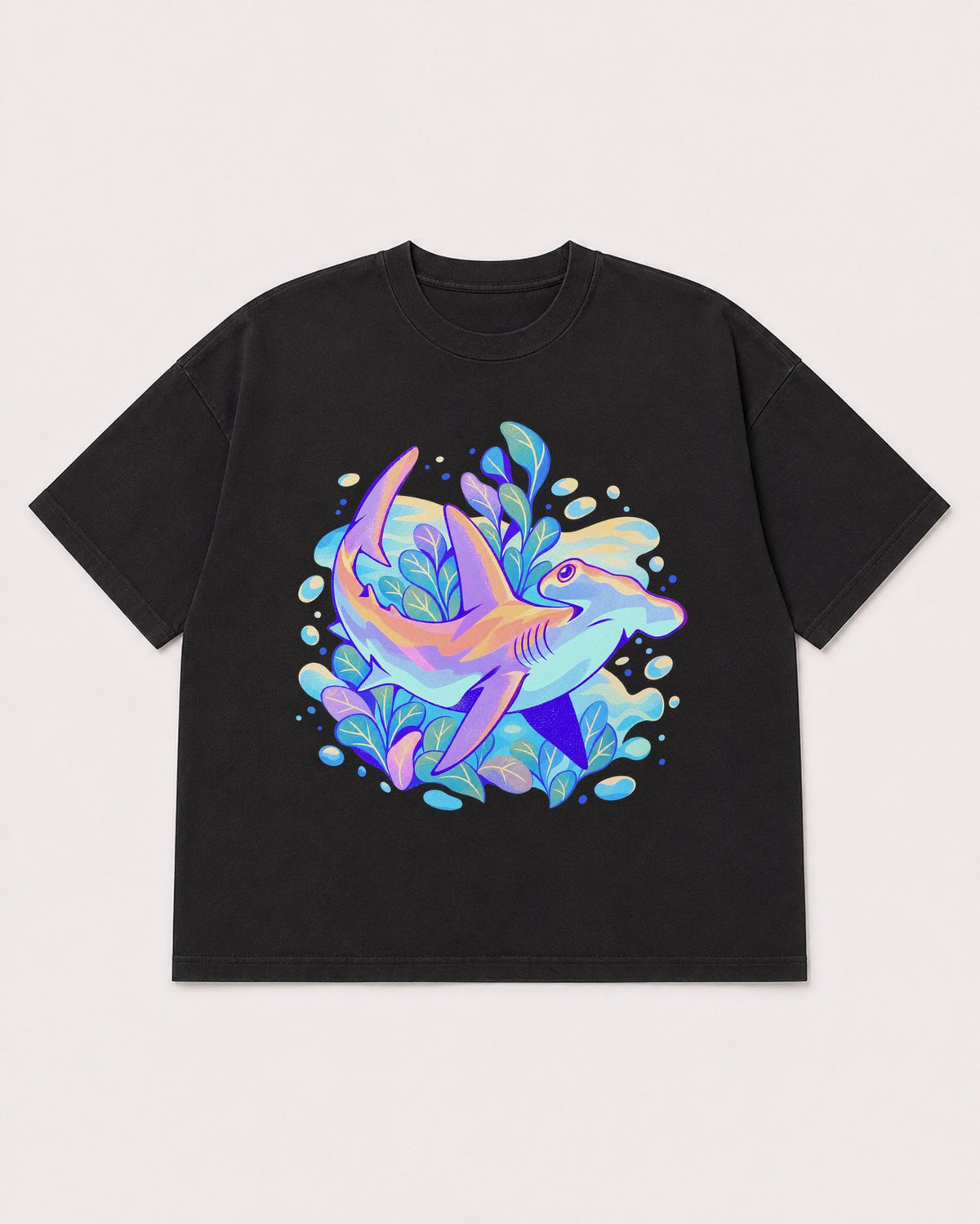 Mockup Boxy Heavyweight Tee Black product