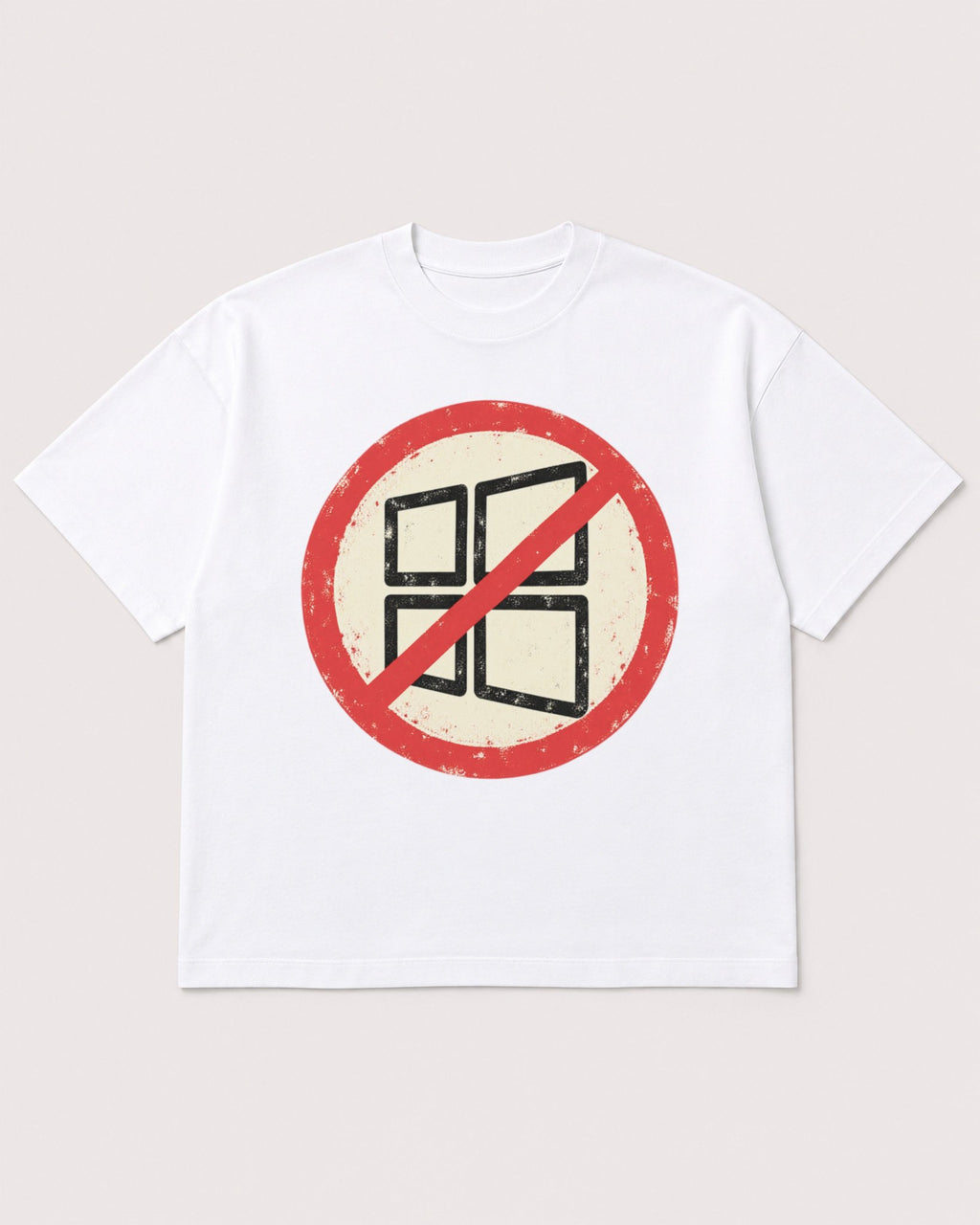 Mockup Boxy Heavyweight Tee White product