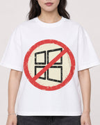 Mockup Boxy Heavyweight Tee White female close-up 03