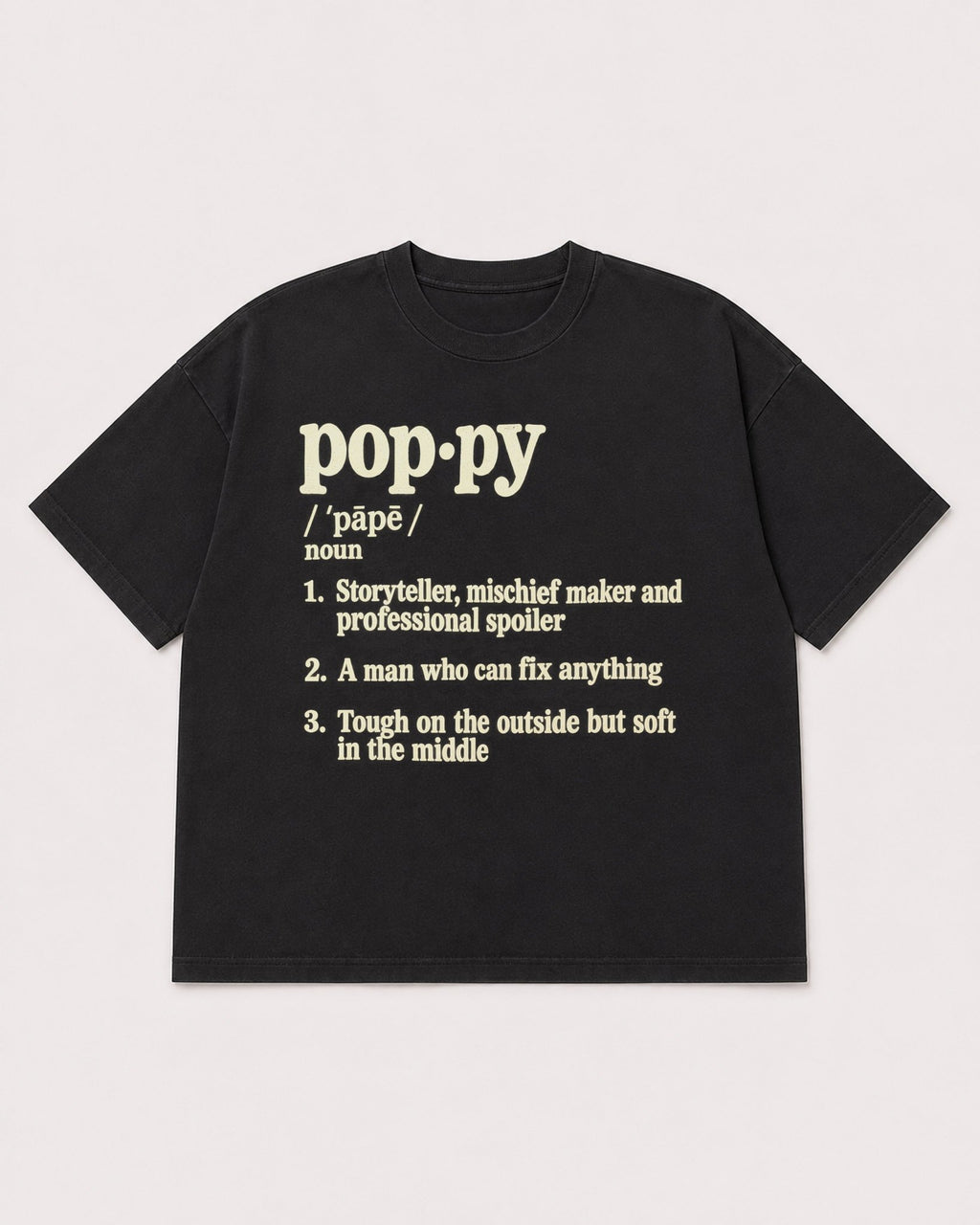 Mockup Boxy Heavyweight Tee Black product