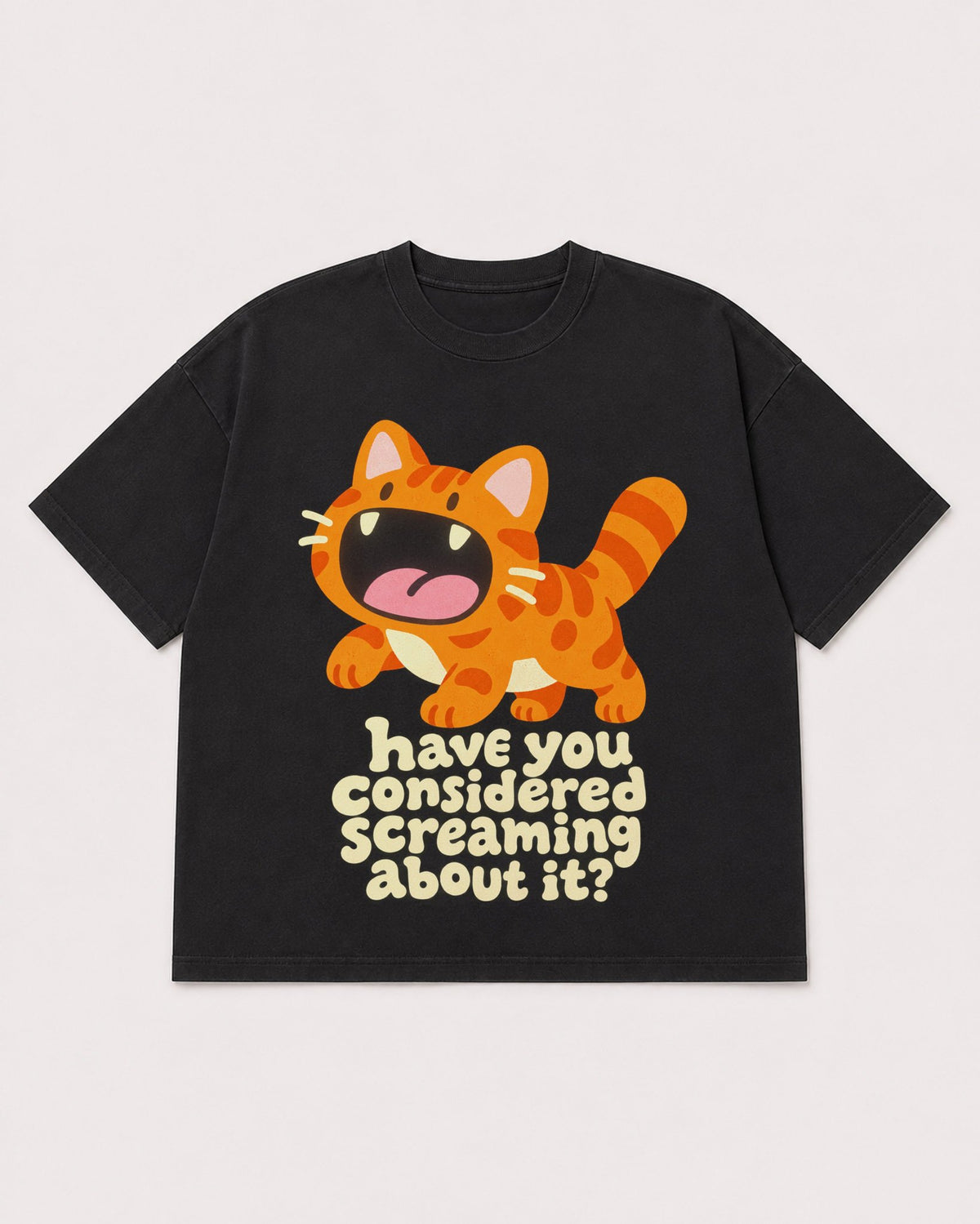 Mockup Boxy Heavyweight Tee Black product