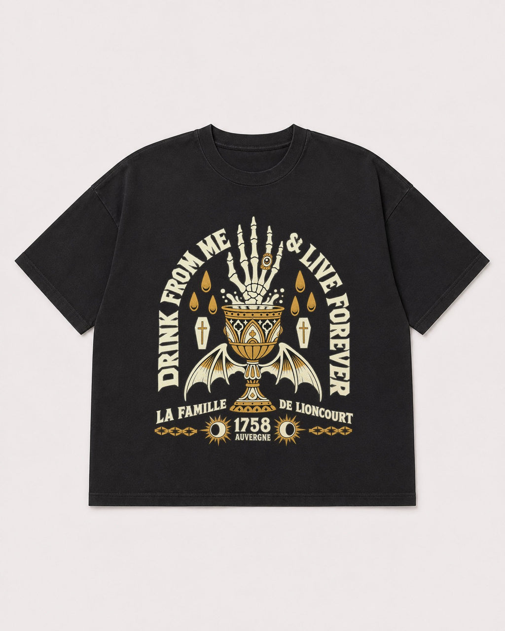 Mockup Boxy Heavyweight Tee Black product