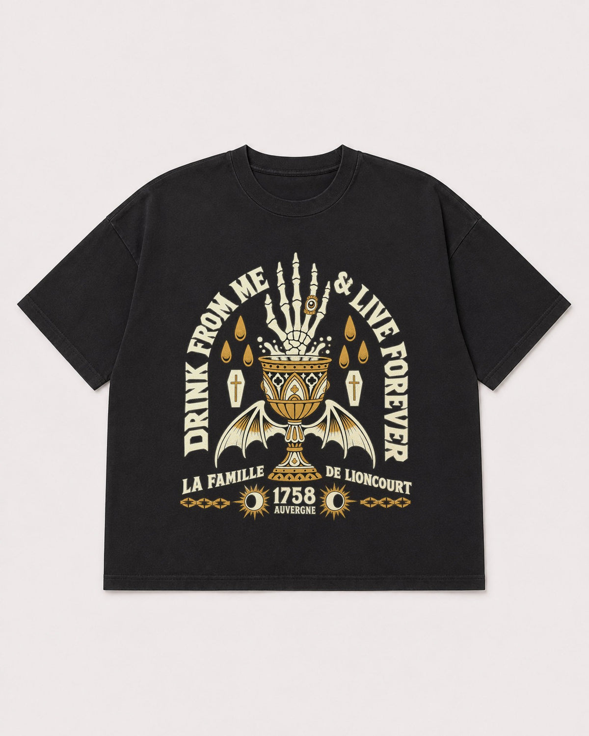 Mockup Boxy Heavyweight Tee Black product