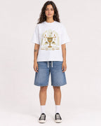 Mockup Boxy Heavyweight Tee White female full-body 06