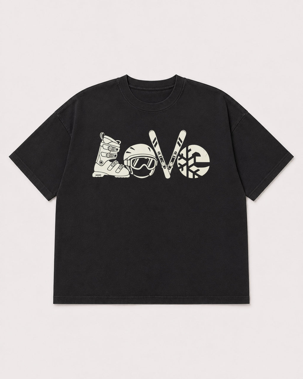 Mockup Boxy Heavyweight Tee Black product