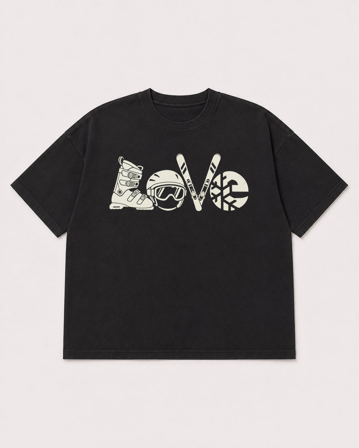 Mockup Boxy Heavyweight Tee Black product