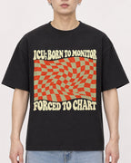 Mockup Boxy Heavyweight Tee Black male close-up 01