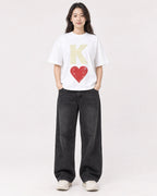 Mockup Boxy Heavyweight Tee White female full-body 03