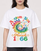 Mockup Boxy Heavyweight Tee White female close-up 03