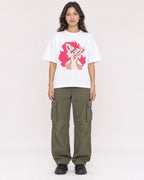 Mockup Boxy Heavyweight Tee White female full-body 02