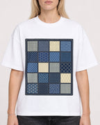 Mockup Boxy Heavyweight Tee White female close-up 08