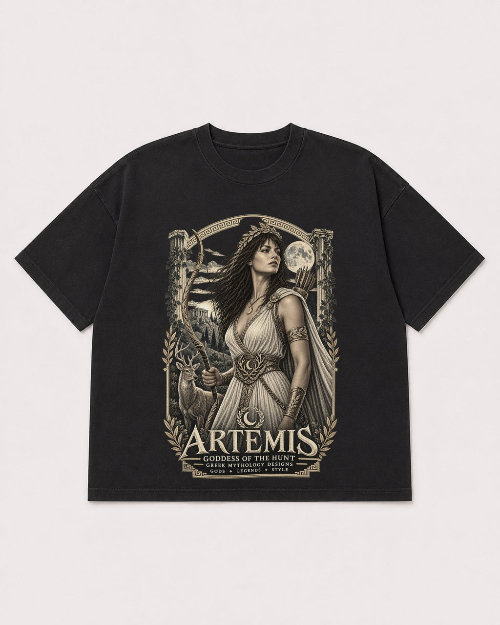 Mockup Boxy Heavyweight Tee Black product