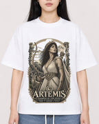 Mockup Boxy Heavyweight Tee White female close-up 01