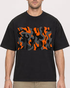 Mockup Boxy Heavyweight Tee Black male close-up 08