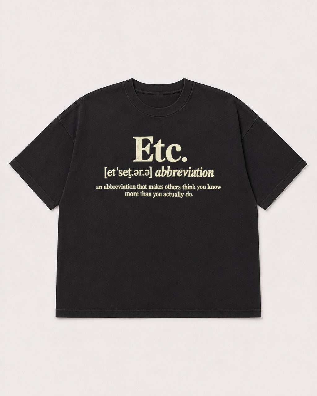 Mockup Boxy Heavyweight Tee Black product