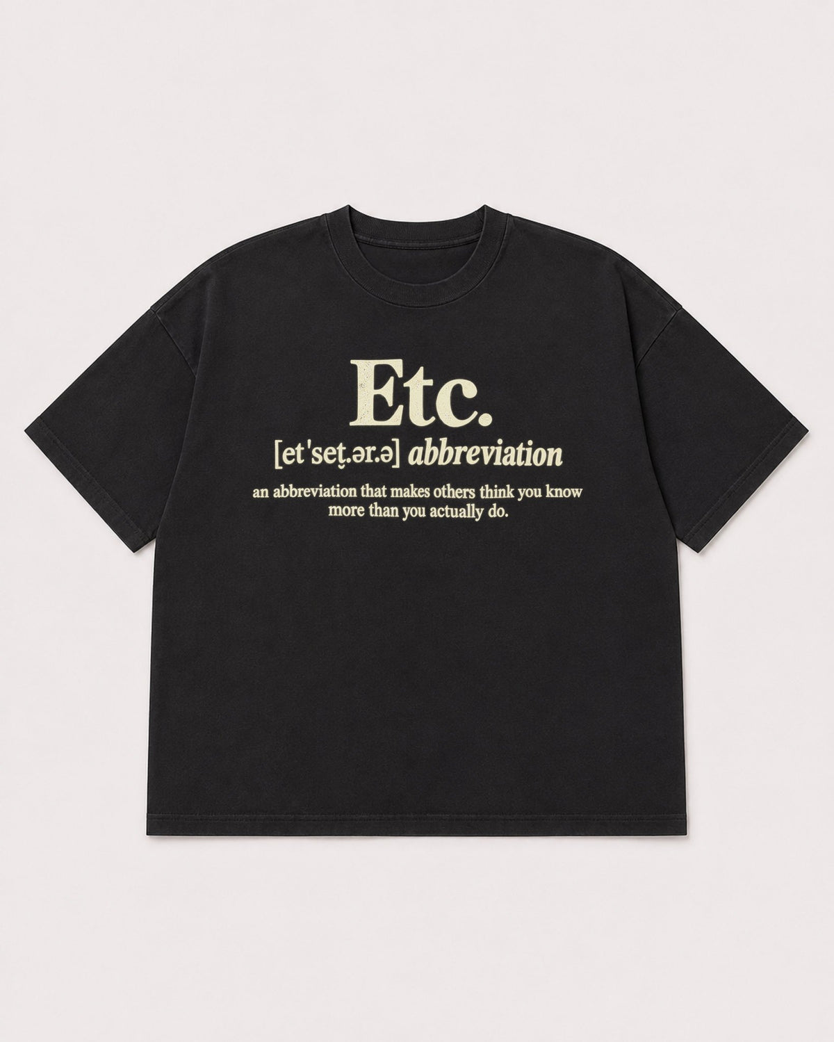 Mockup Boxy Heavyweight Tee Black product
