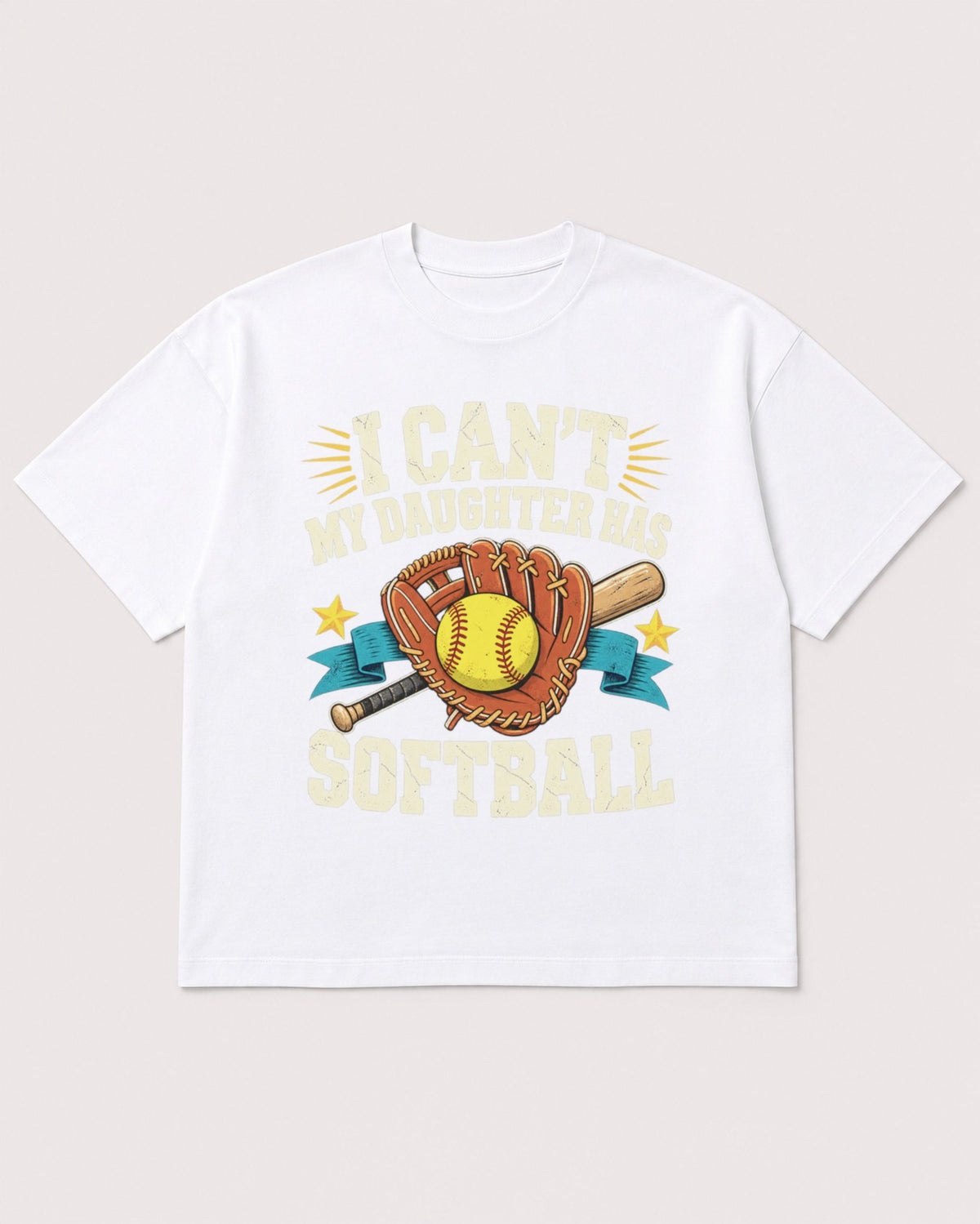 Mockup Boxy Heavyweight Tee White product