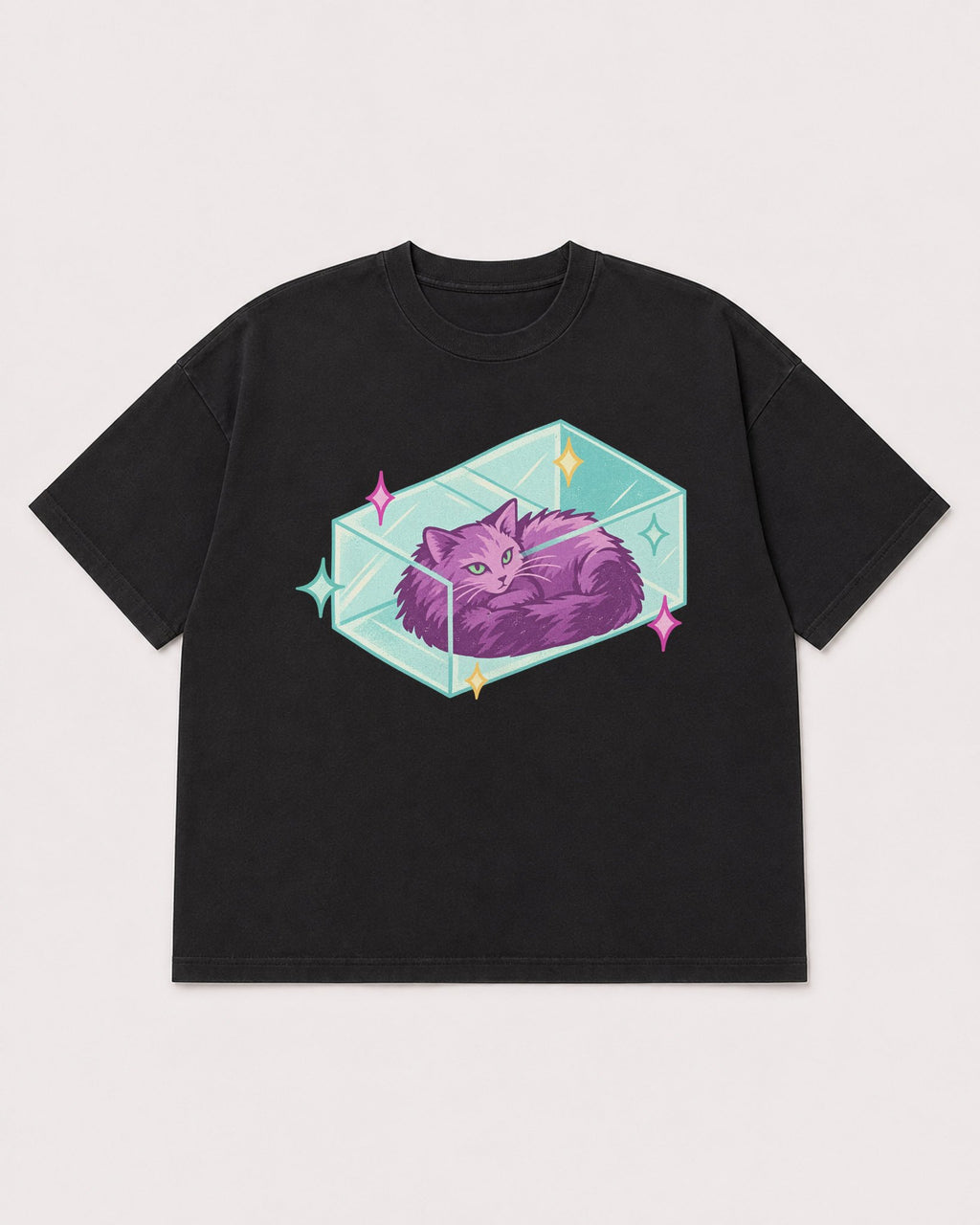 Mockup Boxy Heavyweight Tee Black product