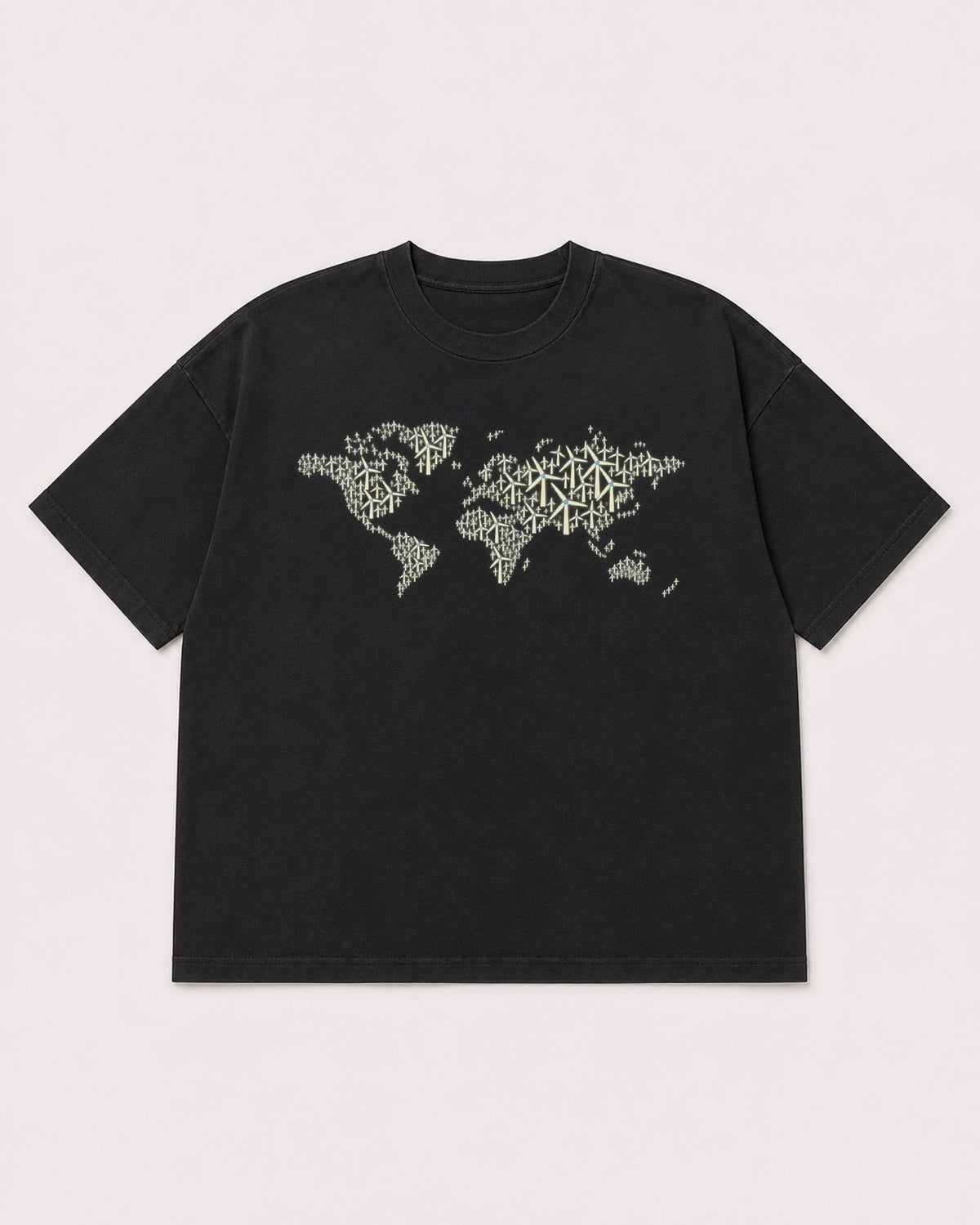 Mockup Boxy Heavyweight Tee Black product