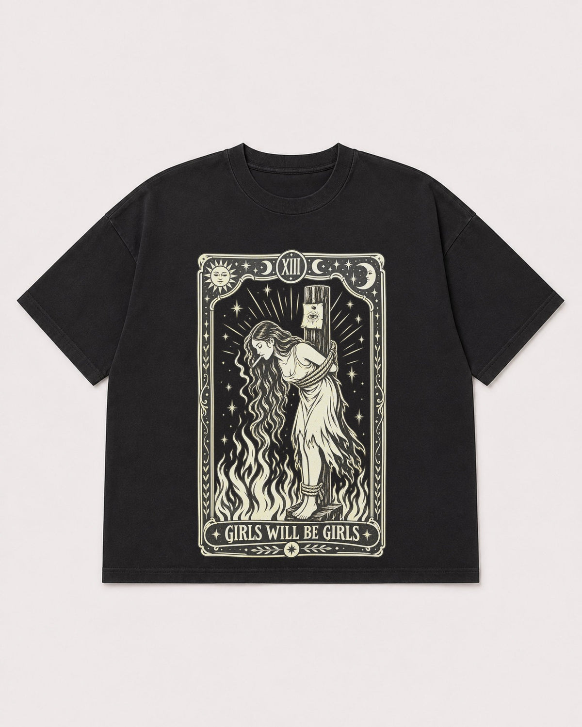 Mockup Boxy Heavyweight Tee Black product