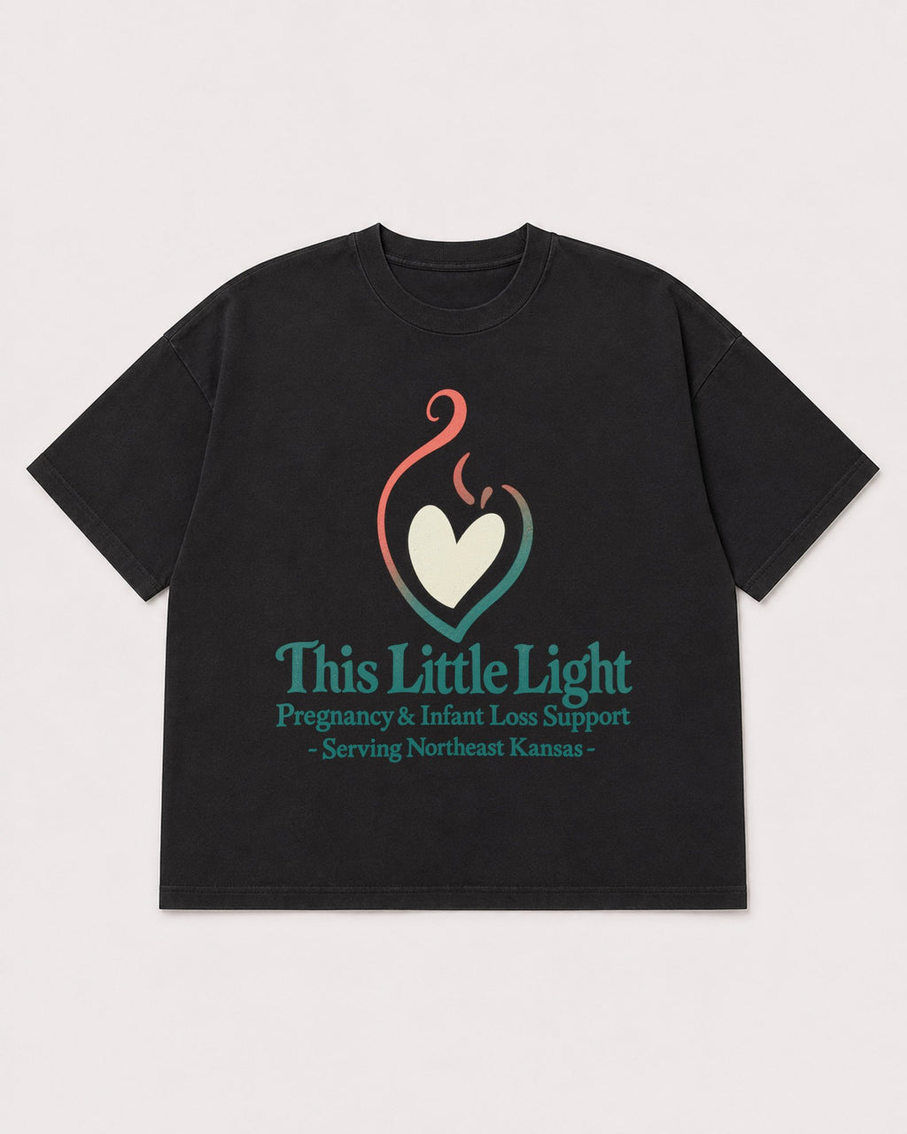 Mockup Boxy Heavyweight Tee Black product