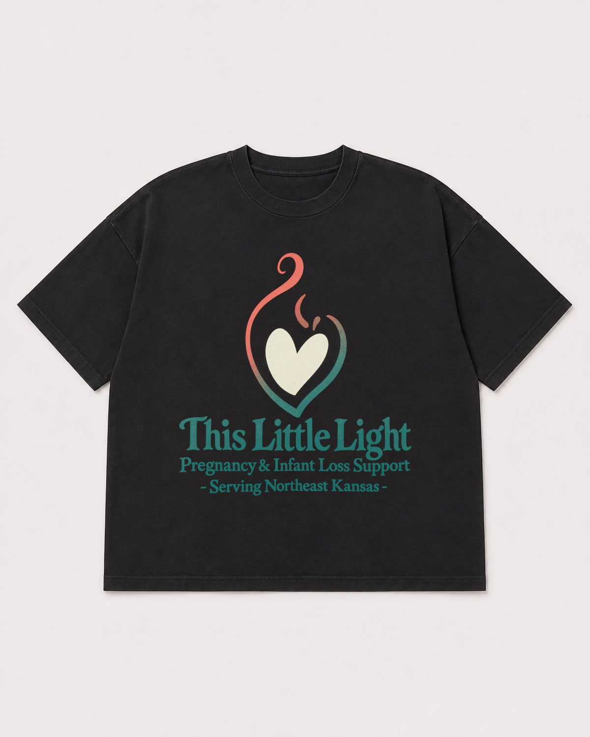Mockup Boxy Heavyweight Tee Black product