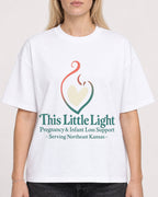 Mockup Boxy Heavyweight Tee White female close-up 08