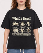 Mockup Boxy Heavyweight Tee Black female close-up 09