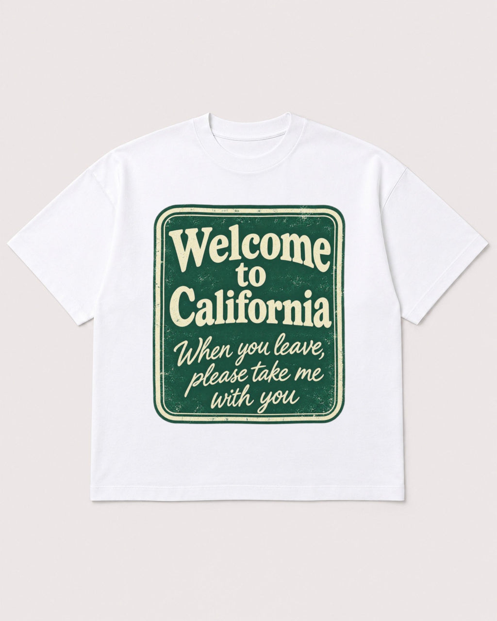 Mockup Boxy Heavyweight Tee White product