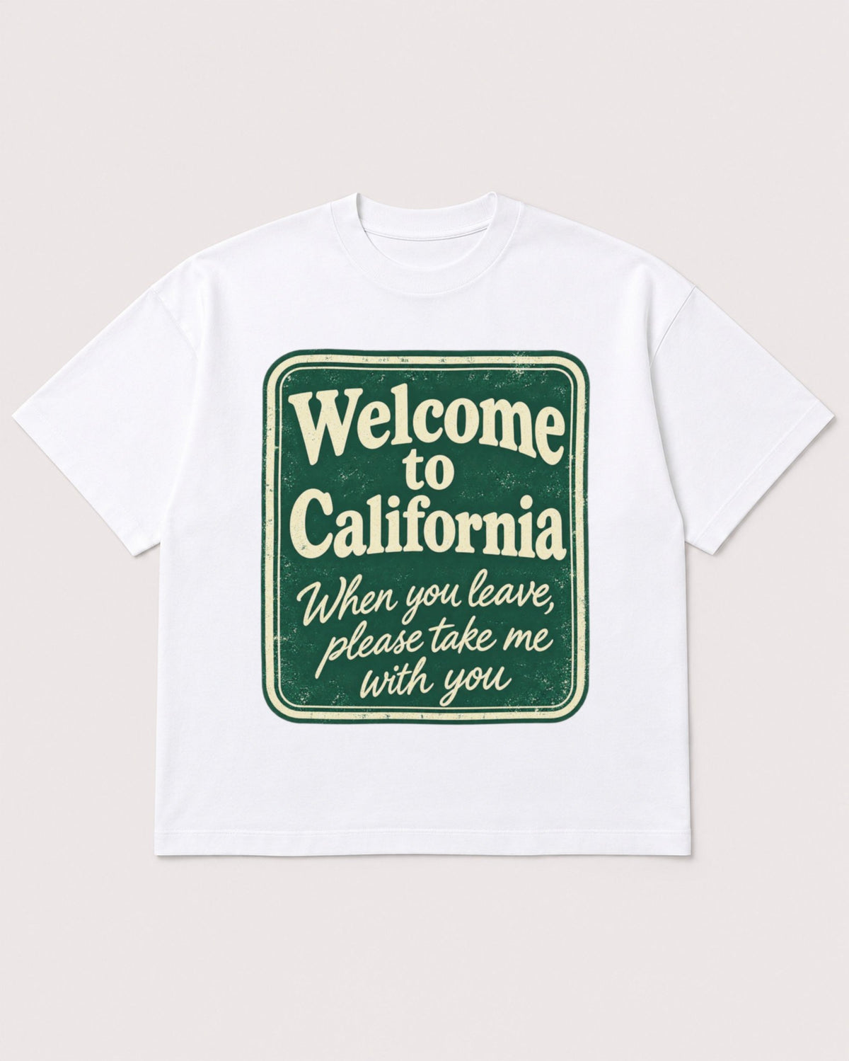 Mockup Boxy Heavyweight Tee White product