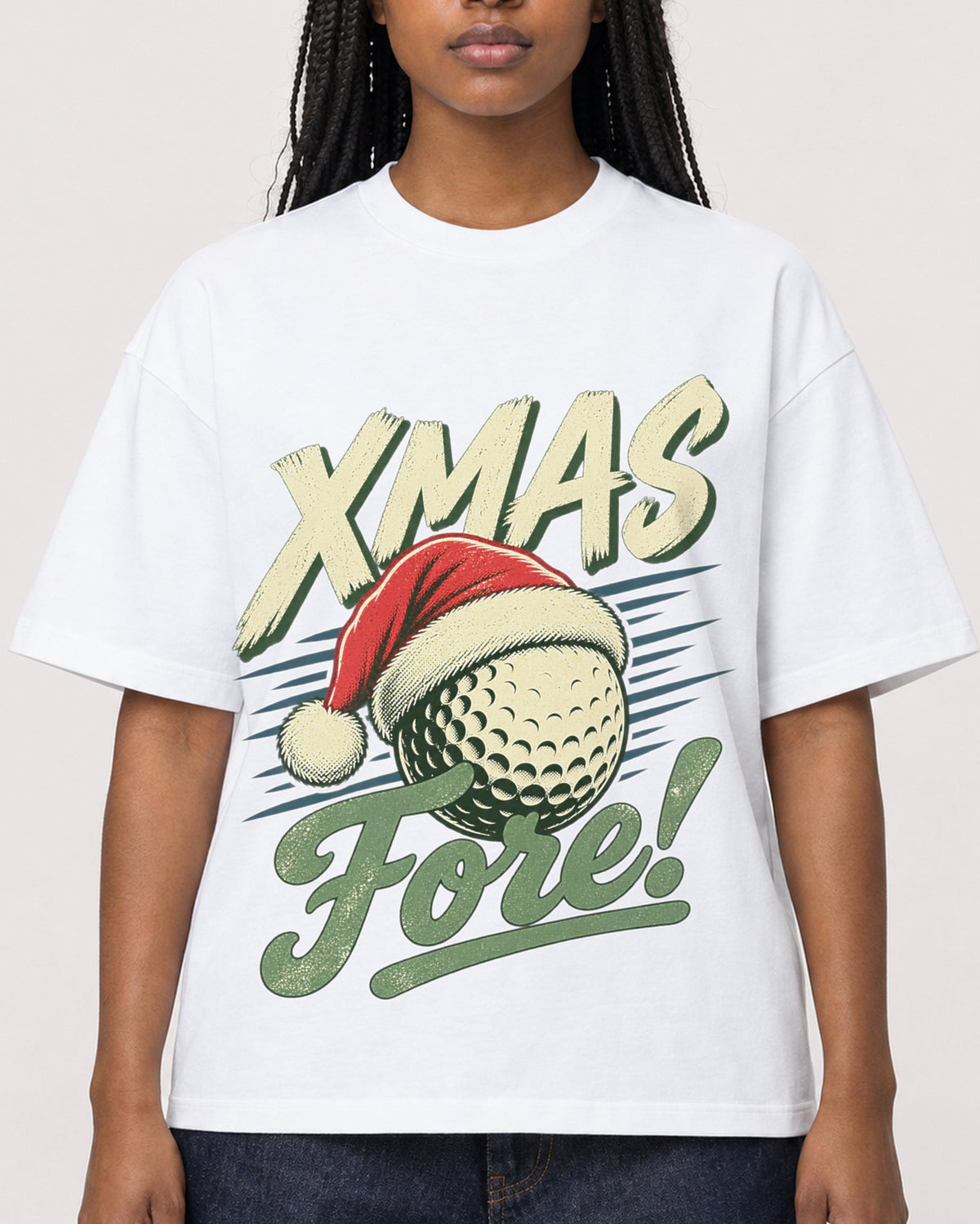 Mockup Boxy Heavyweight Tee White female close-up 04