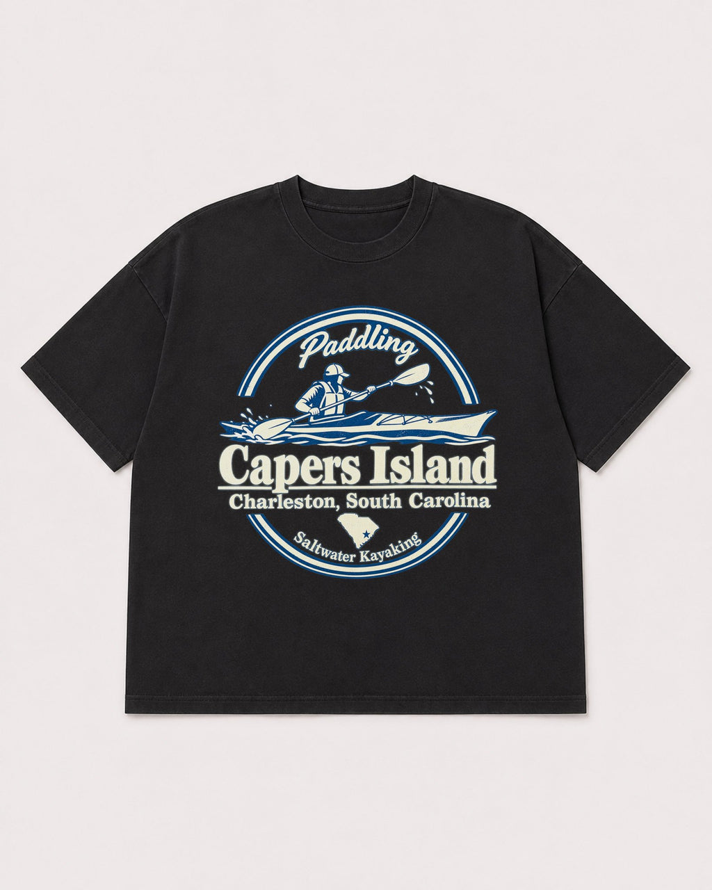 Mockup Boxy Heavyweight Tee Black product