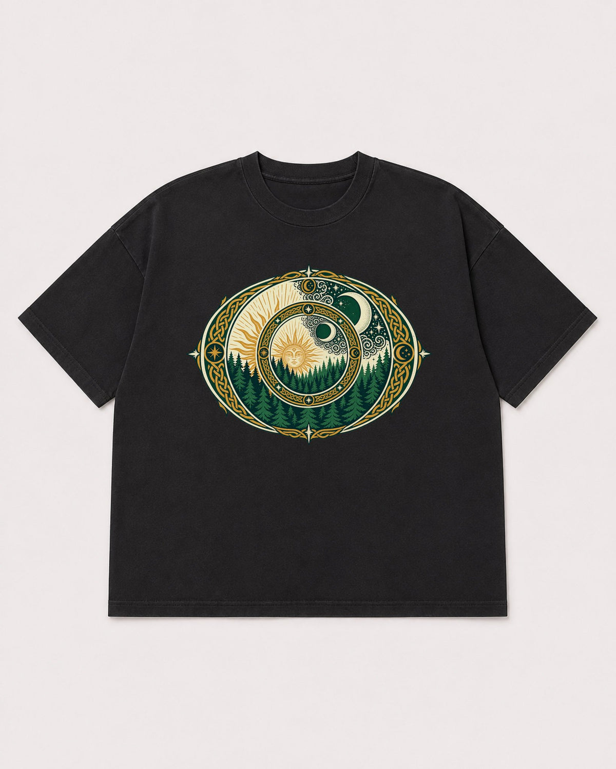 Mockup Boxy Heavyweight Tee Black product