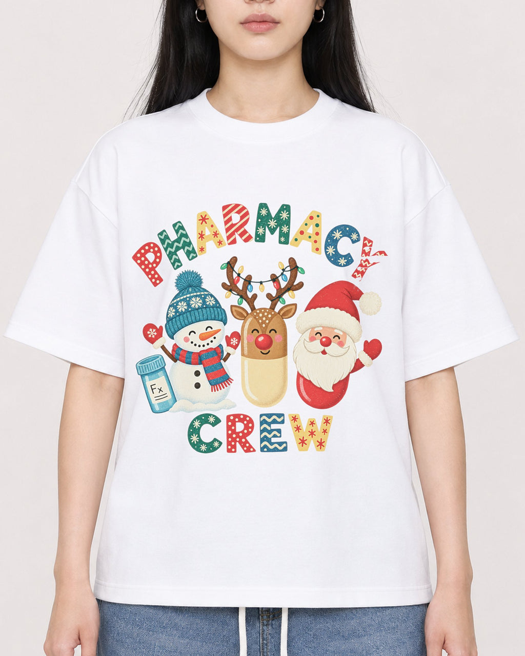 Mockup Boxy Heavyweight Tee White female close-up 01