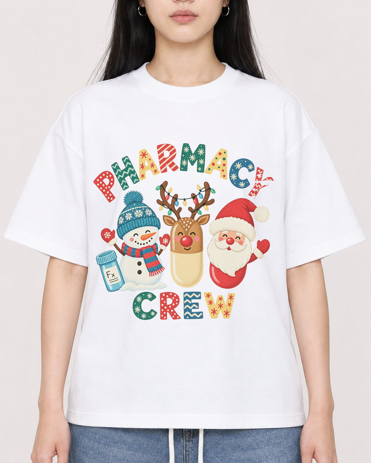 Mockup Boxy Heavyweight Tee White female close-up 01