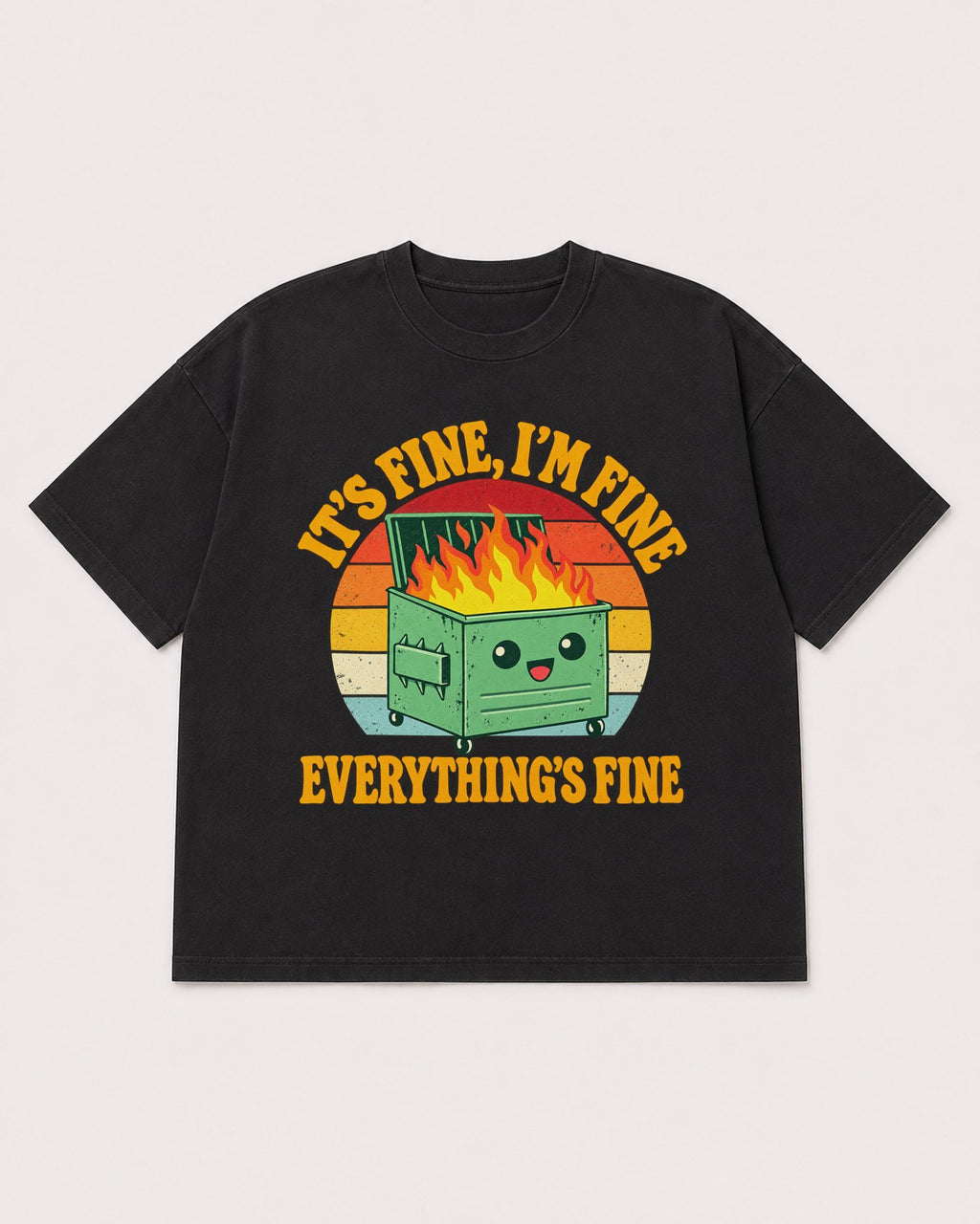 Mockup Boxy Heavyweight Tee Black product