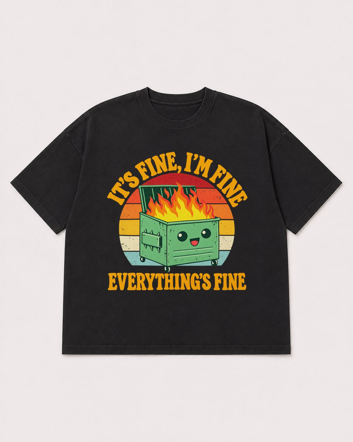 Mockup Boxy Heavyweight Tee Black product