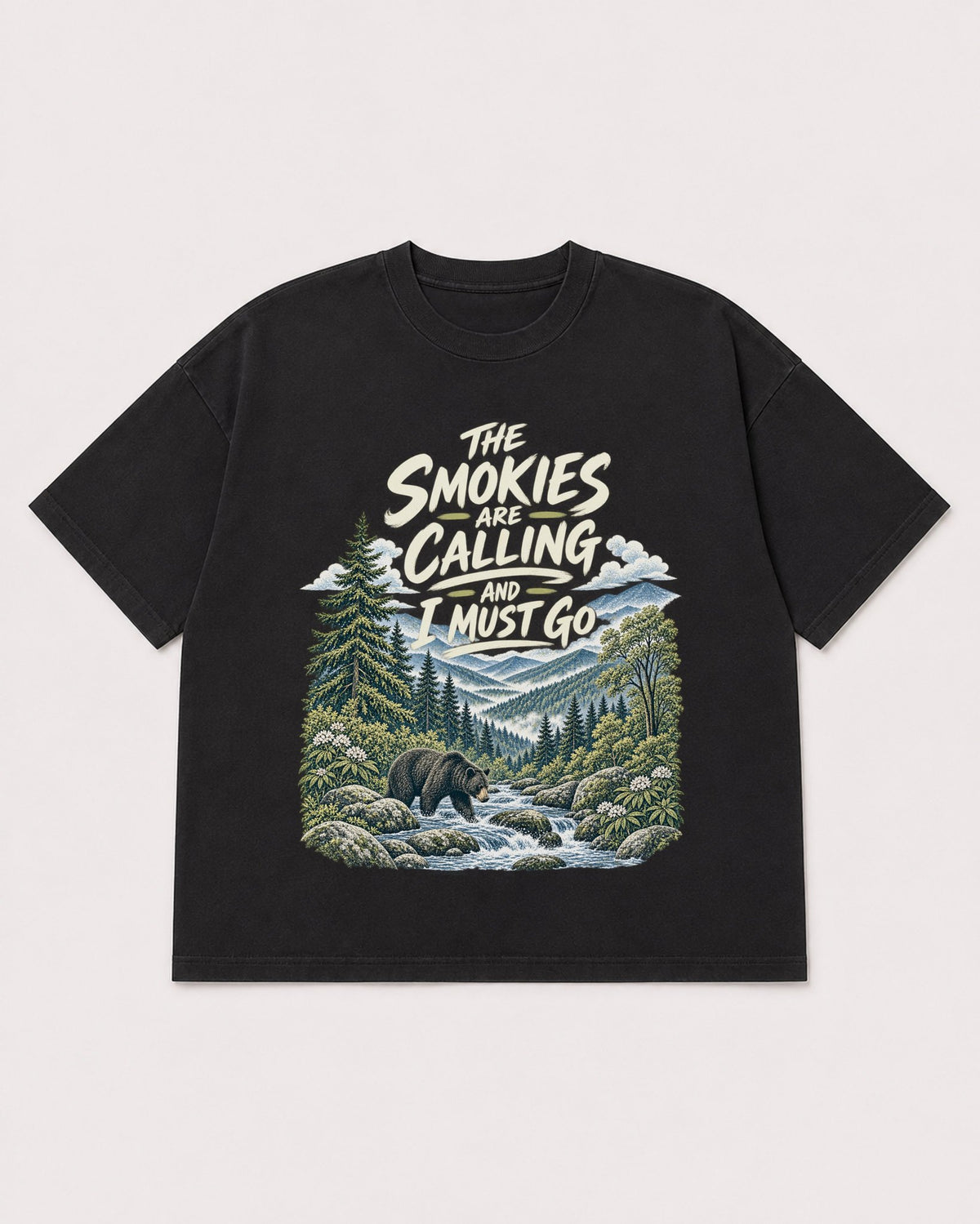 Mockup Boxy Heavyweight Tee Black product