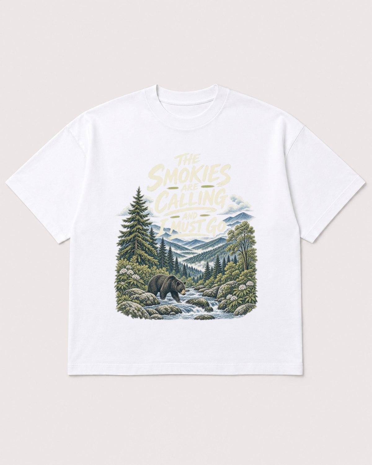 Mockup Boxy Heavyweight Tee White product
